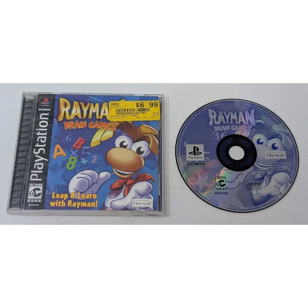 Rayman Brain Games PlayStation 1 PS1 CIB Complete‎ Vintage